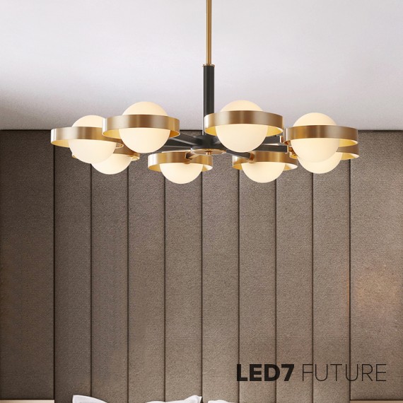 Loft Industry Modern - Ball Planets Chandelier